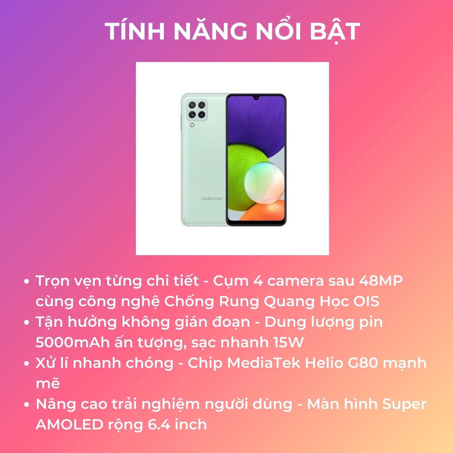 Tinh-nang-A22-4-128GB Tính năng Samsung galaxy A22 4/128gb